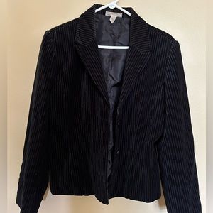 Ladies Velvet pinstripe blazer